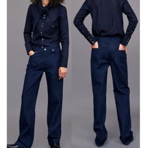 Zara Sunset Heritage Straight High Rise Jeans NWT